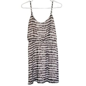 1084 * Forever 21 Spaghetti Strap Mini Dress Black White Size M